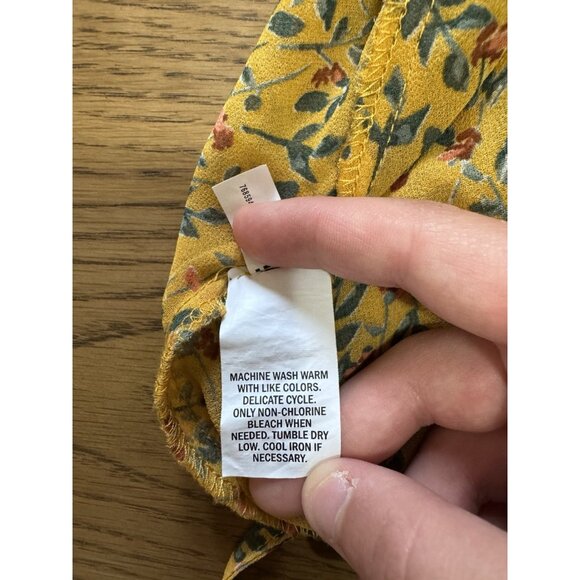 Ophelia Roe Anthropologie‎ Women Size Large Floral Tiered Blouse Peasant Boho - Picture 9 of 11